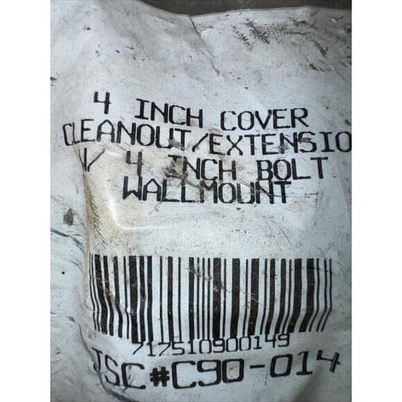 Jones Stephens Cleanout Cover Wall Mount Stainless Steel 4"‎ C90014 - Picture 3 of 4